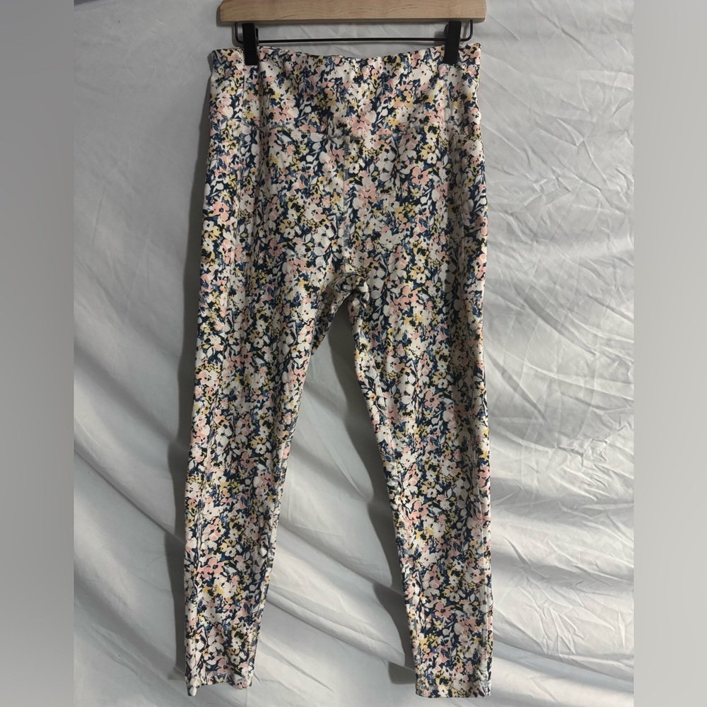 Laundry By Shelli Segal Kids Floral Leggings - Pink, Yellow, Blue
